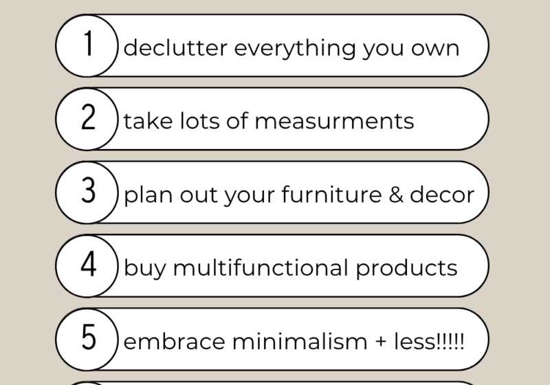 7 Best Tips for Living in a Studio Apartment