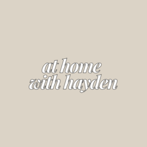 At Home with Hayden - personal logo